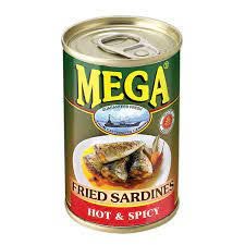MEGA FRIED SARDINES HOT&SPICY 155GR