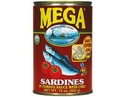MEGA SARDINES IN TOMATO CHILI 425GR
