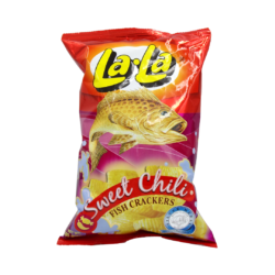 LA-LA FISH CRACKERS SWEET CHILI 100GR