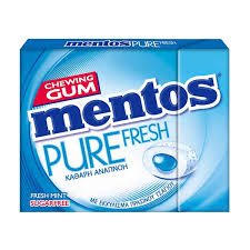 MENTOS PURE FRESH MINT SUGAR FREE 30GR