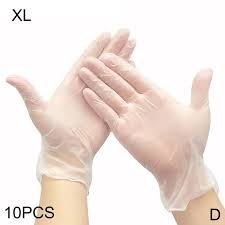LATEX DISPOSABLE GLOVES 10PCS