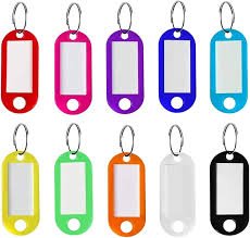 KEY TAGS PLASTIC 10PCS