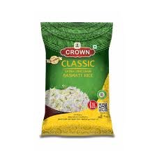 INDIAN CROWN BASMATI RICE PARBOILED 20KG