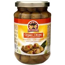 DON FERNANDO GREEN OLIVES WITH PEPPERS 350G