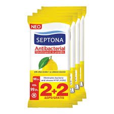 SEPTONA ΥΓΡΑ ΜΑΝΤΗΛΙΑ ΛΕΜΟΝΙ 15PCS