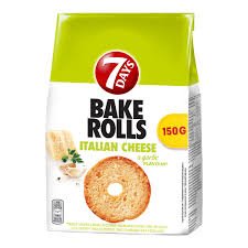 BAKE ROLLS ITALIAN CHEESE & GARLIC 150GR