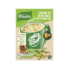 KNORR CREAM OF VEGETABLE WITH CROUTONS(3X17G)