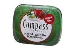 COMPASS ΚΑΡΑΜΕΛΕΣ MATCHA TEA POMEGRANATE 14GR
