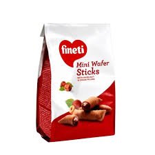 FINETI MINI WAFER STICKS WITH HAZELNUT & COCOA CREAM 100GR