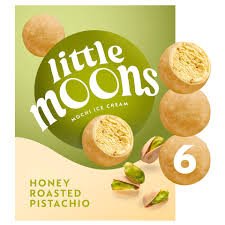 LITTLE MOONS MOCHI ICE CREAM HONEY ROASTED PISTACHIO 6X32GR