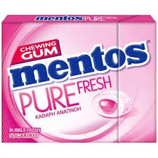MENTOS PURE FRESH ΡΟΖ 30GR