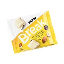 ION BREAK ΛΕΥΚΗ ΣΟΚΟΛΑΤΑ ΜΕ ΣΤΑΦΙΔΕΣ ΑΜΥΓΔΑΛΑ ΚΑΙ ΦΟΥΝΤΟΥΚΙΑ 85GR