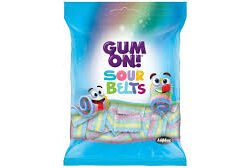 GUM ON SOUR BELTS 70G