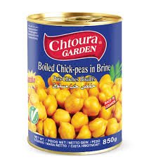 CHTOURA GARDEN BOILED CHICKPEAS 850GR